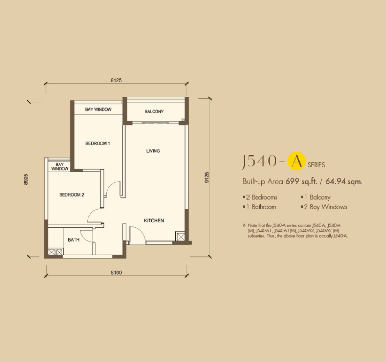 Country Garden Danga Bay 2 Bedrooms Plan A