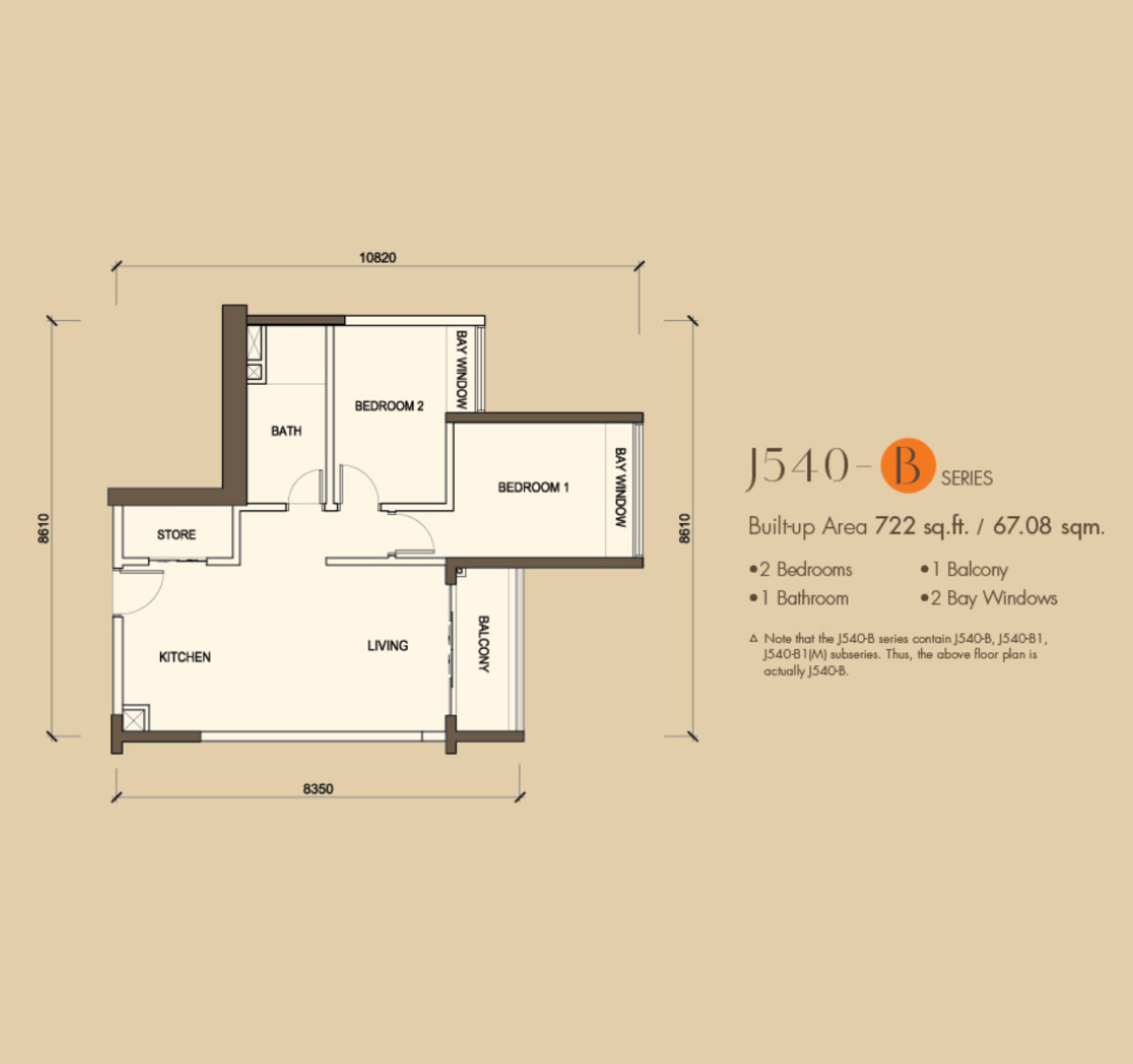 Country Garden Danga Bay 2 Bedrooms Plan B-2