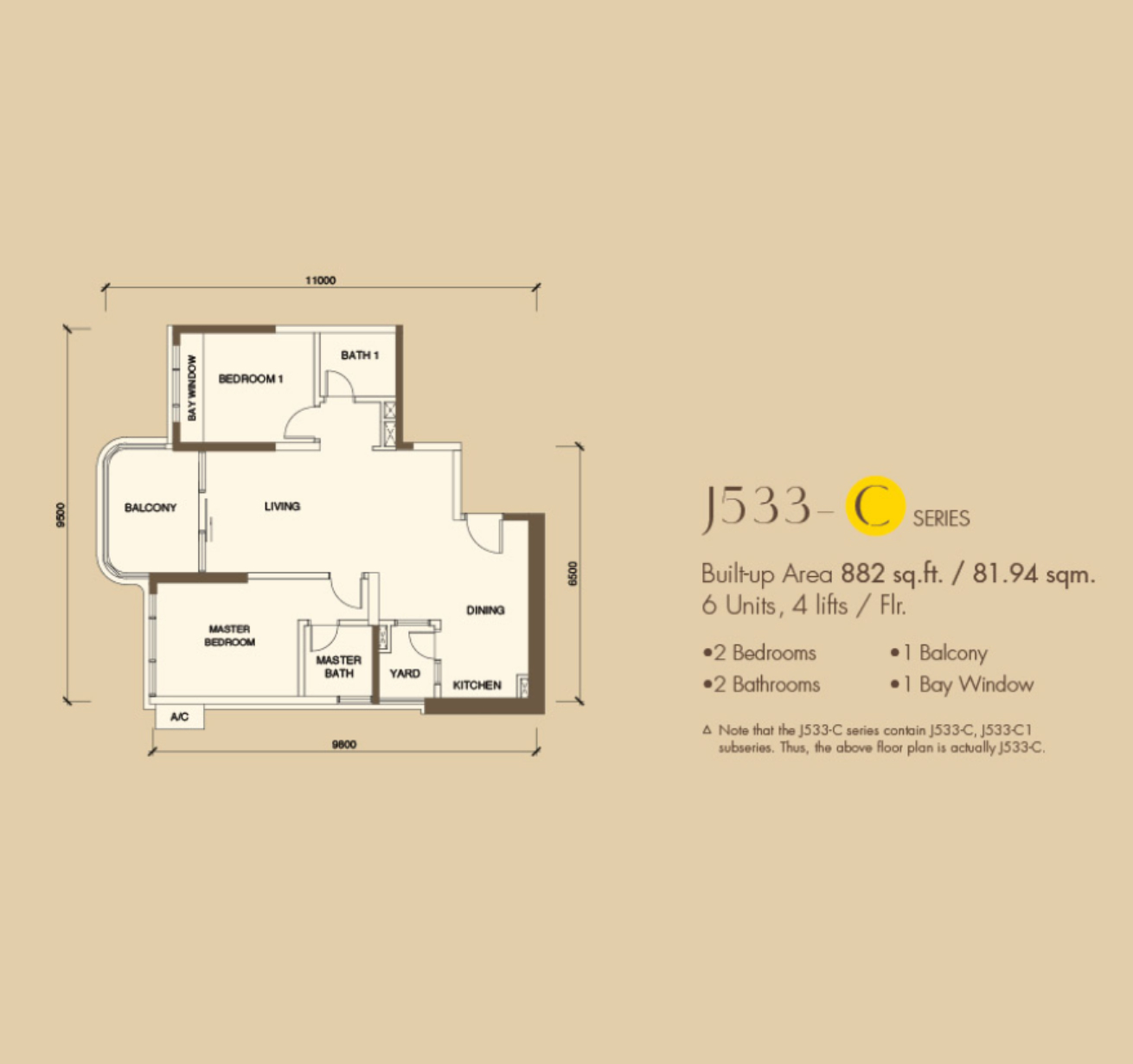 Country Garden Danga Bay 2 Bedrooms Plan C