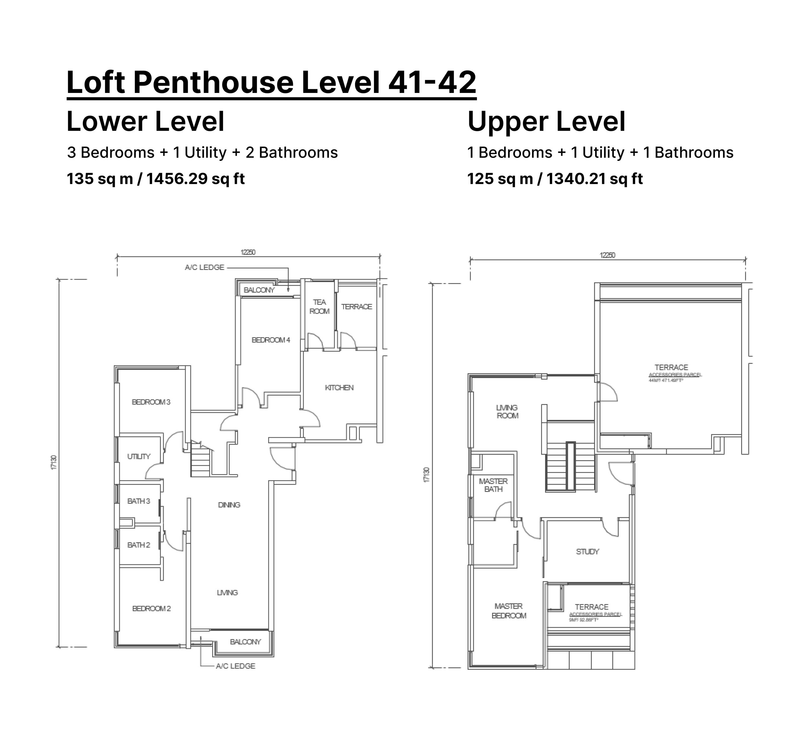 New Danga Bay Pent House Floor Plan