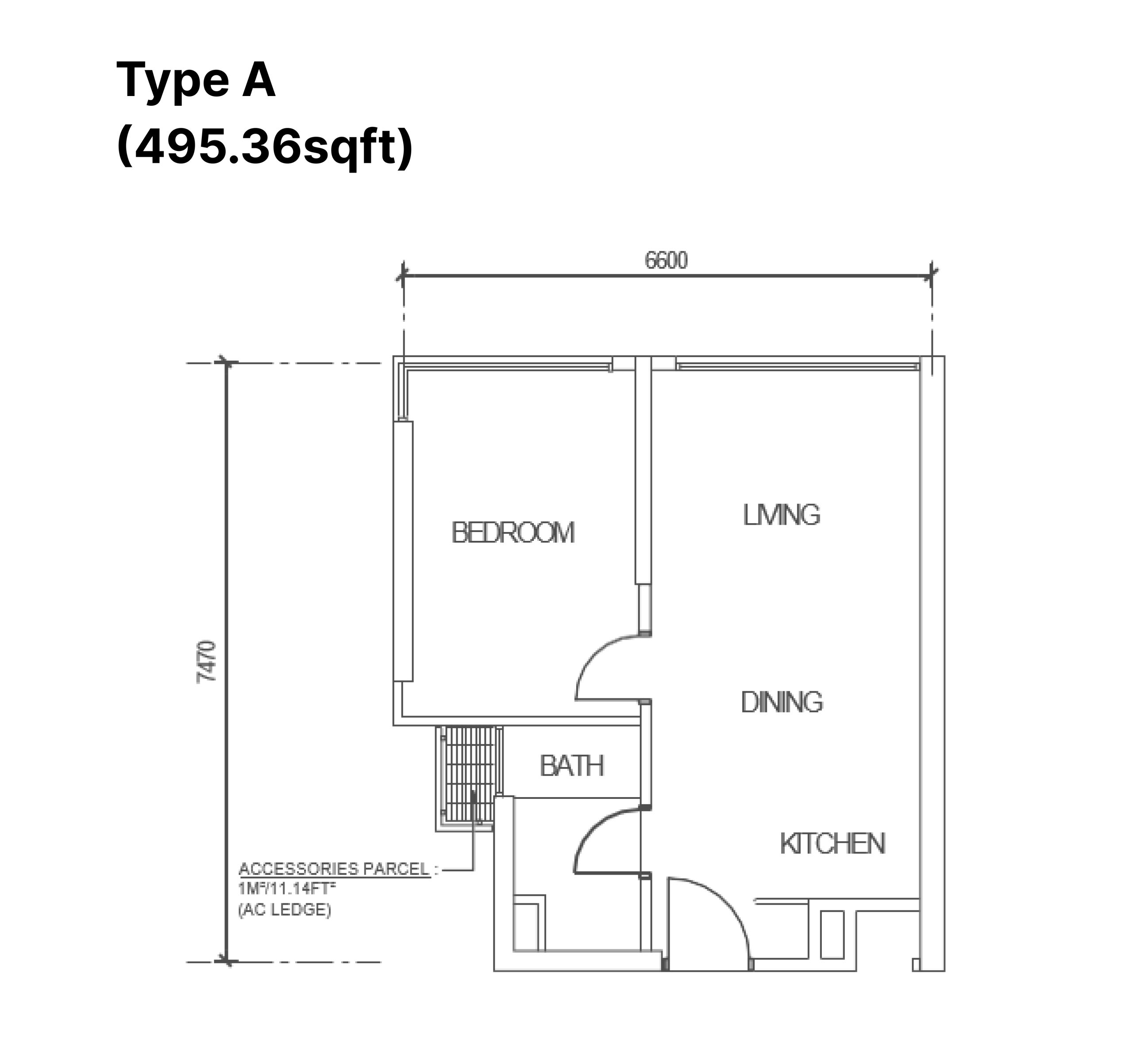 New Danga Bay Type A Floor Plan