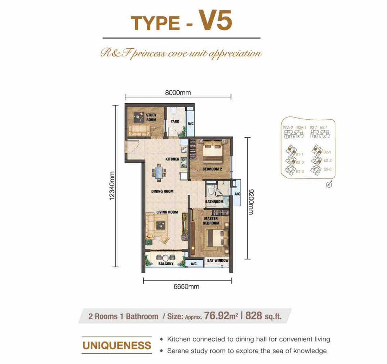 R&F 2 Bedrooms Type V5
