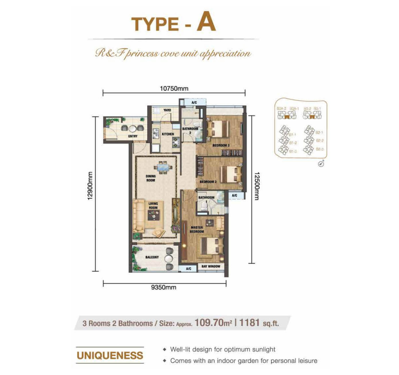 R&F 3 Bedrooms Type A