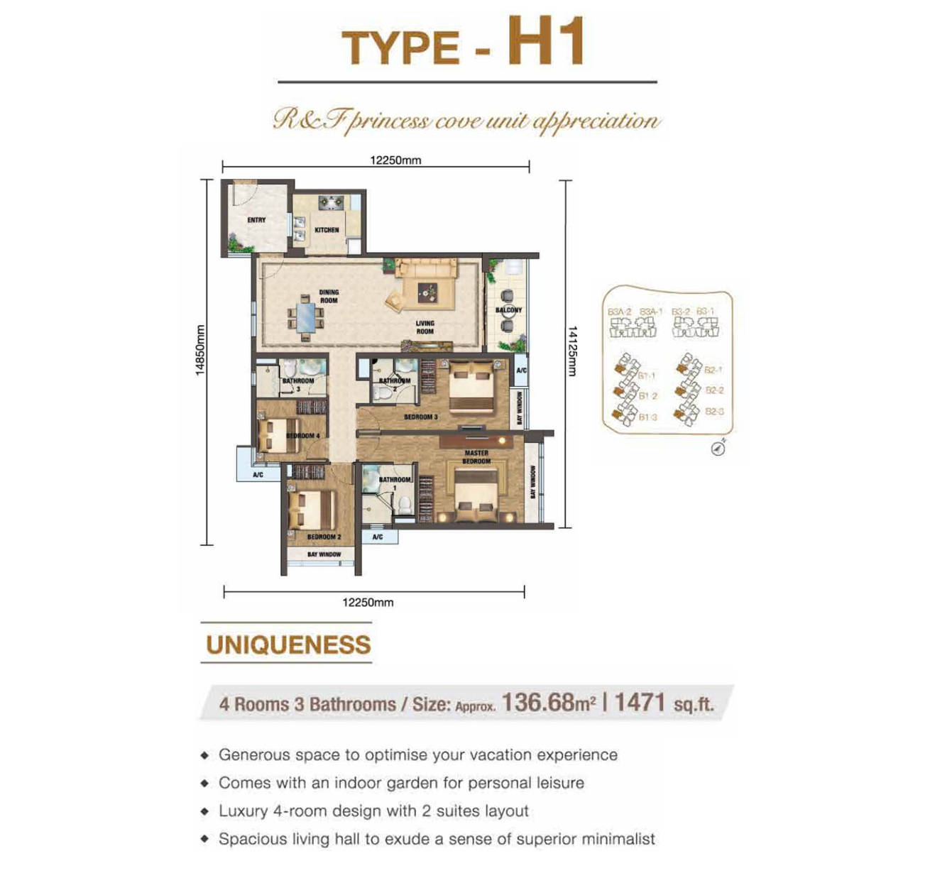 R&F 4 Bedrooms Type H1